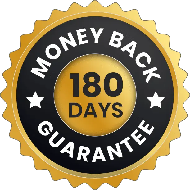 180 Money back Guarantee