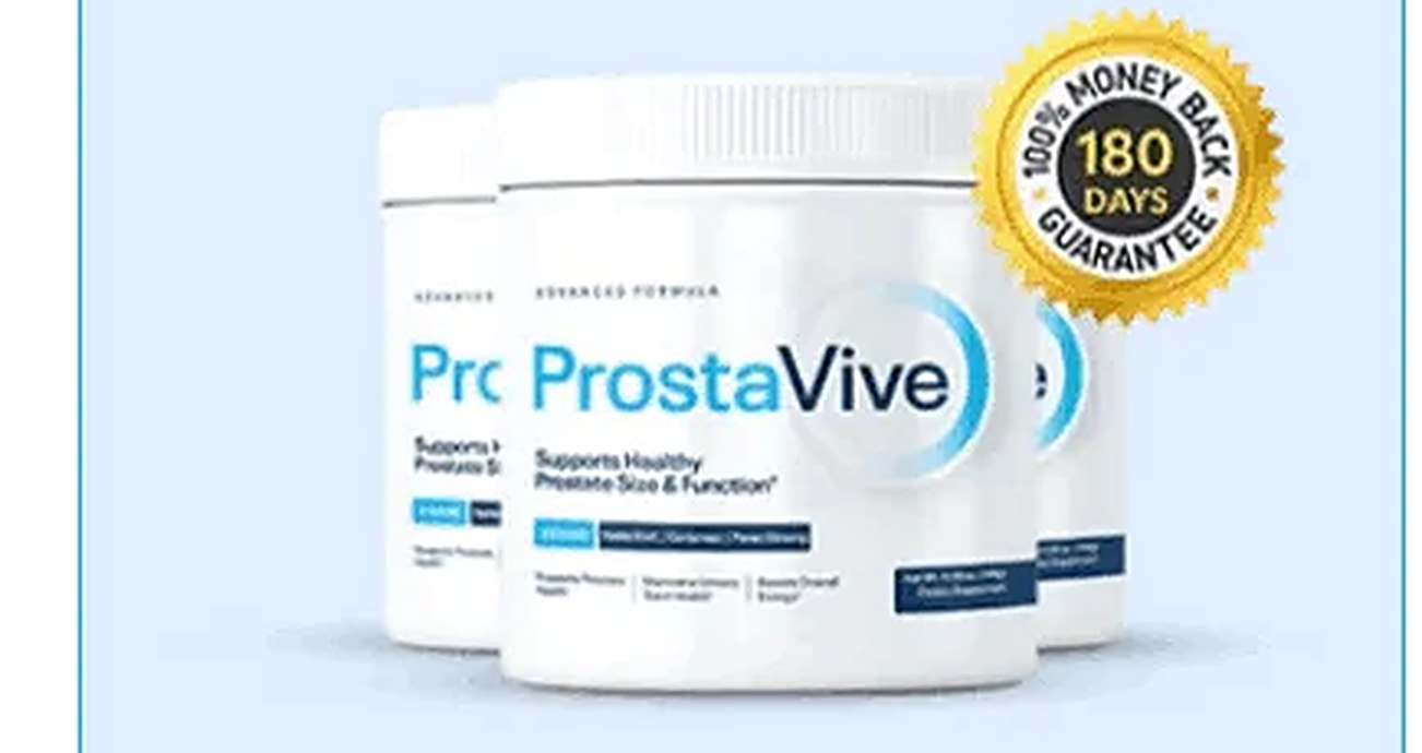 ProstaVive 3 bottles 90-day supply with 180-day guarantee seal
