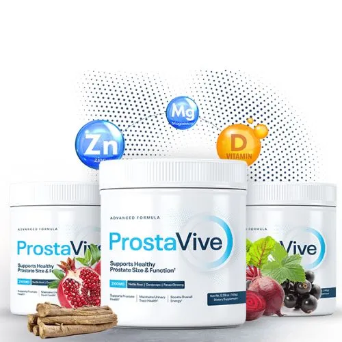 ProstaVive supplement with zinc, magnesium and vitamin D3 formula